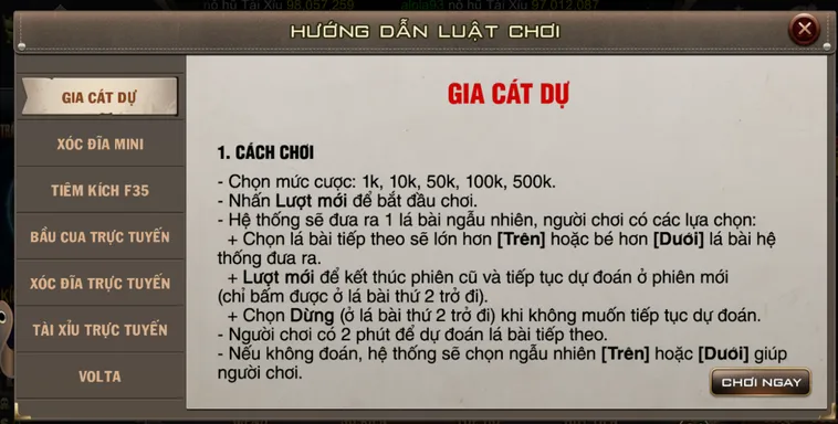 Chinh Phục Đỉnh Cao Dự Đoán Minigame Mini Gia Cát Dự Tại B52 Club