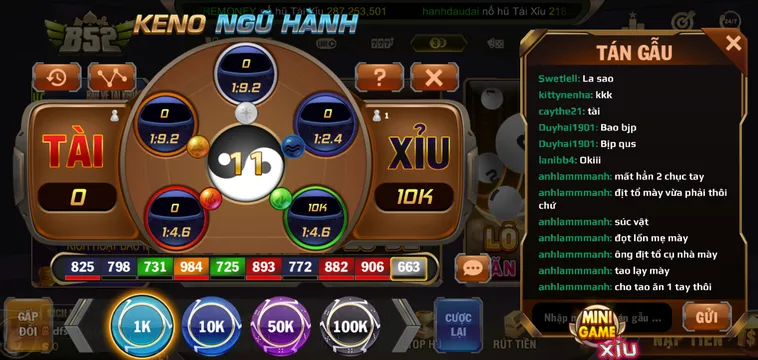 Chinh Phục Siêu Phẩm Keno Ngũ Hành Tại B52 Club Với Thưởng Lớn