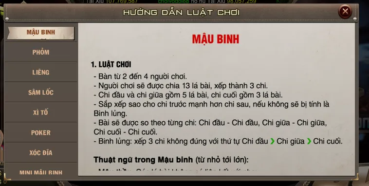 Chinh Phục Đỉnh Cao Game Bài Mậu Binh Tại B52 Club Uy Tín Nhất