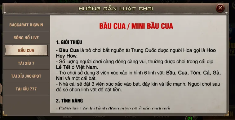 Minigame Mini Bầu Cua Tại B52 Club Đỉnh Cao Cá Cược Dân Gian Hiện Đại