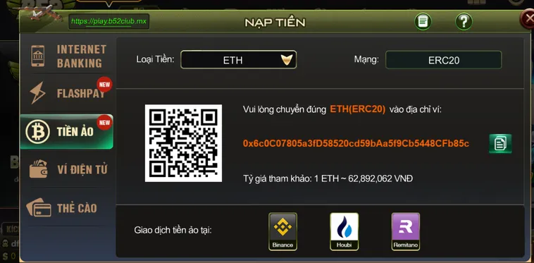 Hướng Dẫn Cách Nạp Tiền B52 Club Siêu Tốc Và Đa Dạng Phương Thức