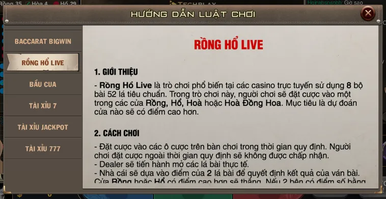 Trải Nghiệm Đỉnh Cao Cùng Siêu Phẩm Rồng Hổ BigWin Livestream Tại B52 Club Ngay Hôm Nay