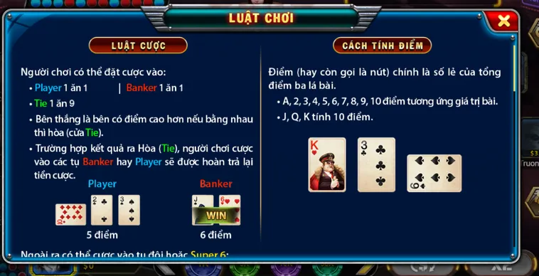 Super Baccarat 6 Tại B52 Club Đỉnh Cao Cá Cược Bài Cào Hiện Đại