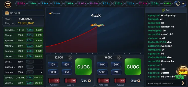 Minigame Tiêm Kích F35 Tại B52 Club Siêu Phẩm Cá Cược Tốc Độ