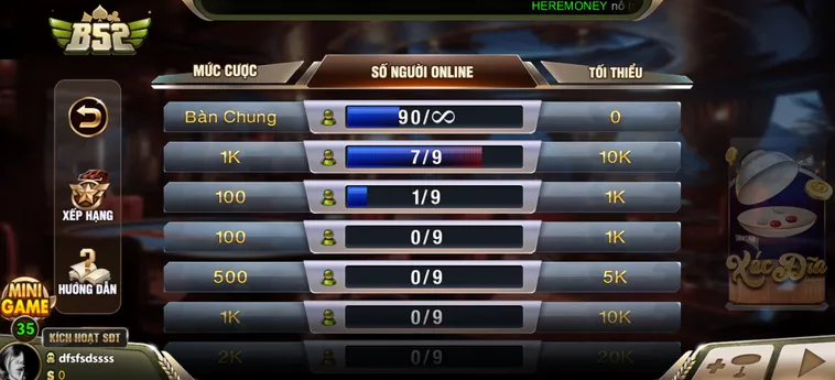 Siêu Phẩm Casino Xóc Đĩa Tại B52 Club Đẳng Cấp Với Tỷ Lệ Thắng Khủng